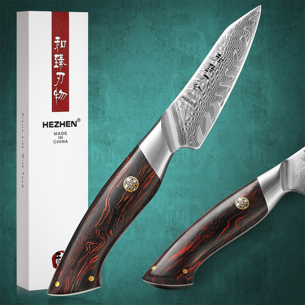 HEZHEN Paring Knife Powder Steel Core Damascus Steel Kitchen -Hygo Knives™