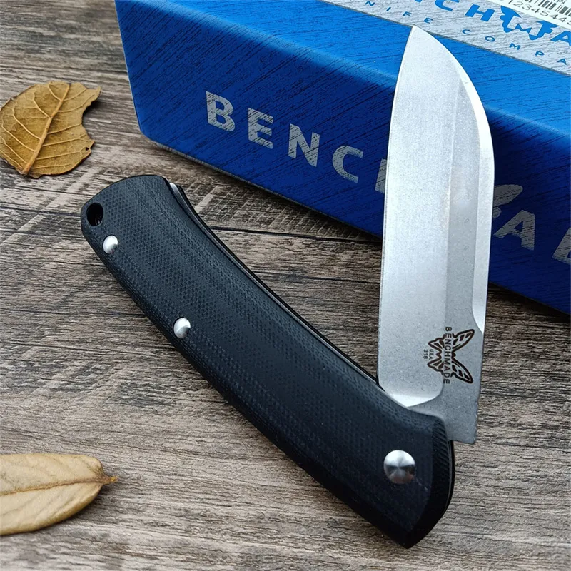 Benchmade 319 Knife D2 Steel Blade G10 Handles For Outdoor Camping Hunting -Hygo Knives™