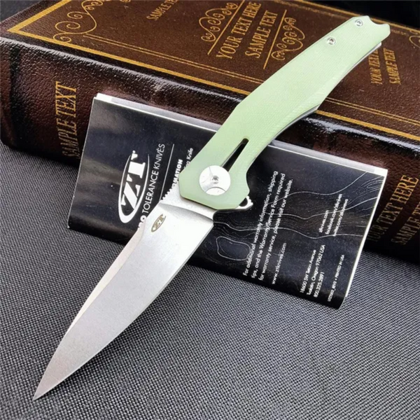 ZT 0707 Knife Jade Green G10 Handle Folding For Camping- Hygo Knives™